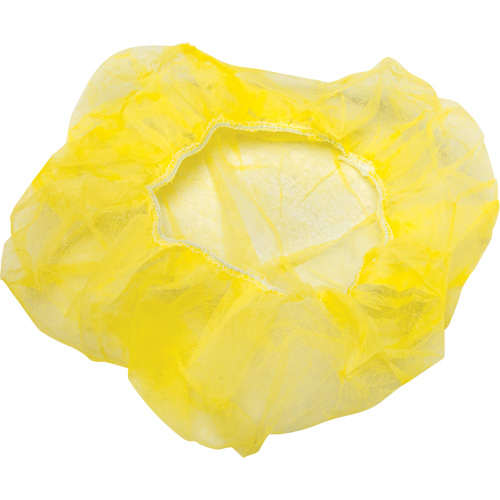 Bonnets bouffants, Polypropyl&egrave;ne, 21", Jaune M & M Nord Ouest Inc