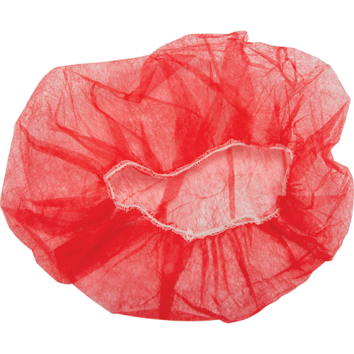 Bonnets bouffants, Polypropyl&egrave;ne, 21", Rouge M & M Nord Ouest Inc