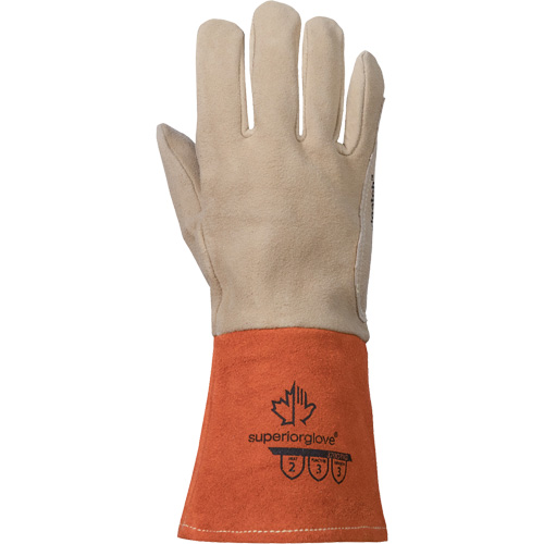 Gants de soudage TIG, Cuir fleur de daim, Taille Moyen M & M Nord Ouest Inc