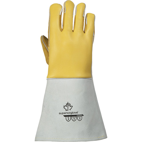 Gants de soudage TIG, Cuir fleur de d'&eacute;lan, Taille Petit M & M Nord Ouest Inc