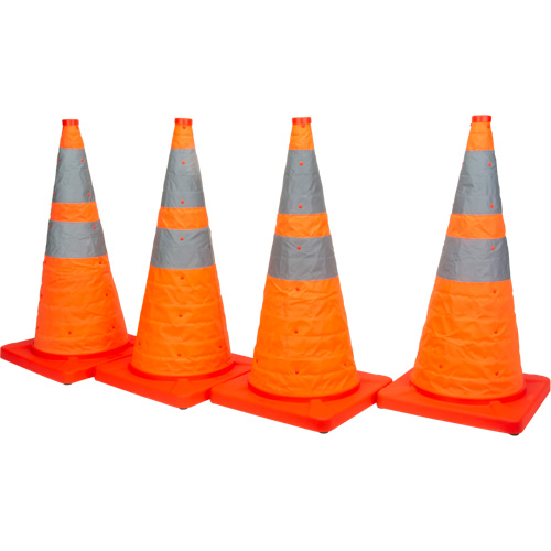 Collapsible Traffic Cone, 28" H, Orange M & M Nord Ouest Inc