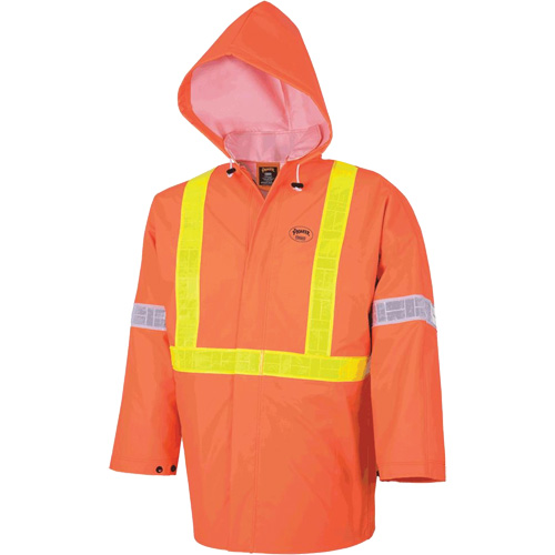 R85 Ensemble imperm&eacute;able de s&eacute;curit&eacute; 3 pi&egrave;ces ignifuge Element FR, PVC, Petit, Orange haute visibilit&eacute; M & M Nord Ouest Inc