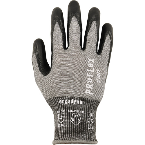 Proflex 7072 Cut-Resistant Gloves, Size Small, 18 Gauge, Nitrile Coated, HPPE/Tungsten Shell, ASTM ANSI Level A7/EN 388 Level F M & M Nord Ouest Inc