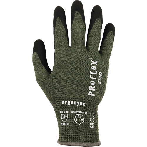 Proflex 7042 Cut-Resistant Gloves, Size Small, 18 Gauge, Nitrile Coated, Aramid Shell, ASTM ANSI Level A4/EN 388 Level D M & M Nord Ouest Inc