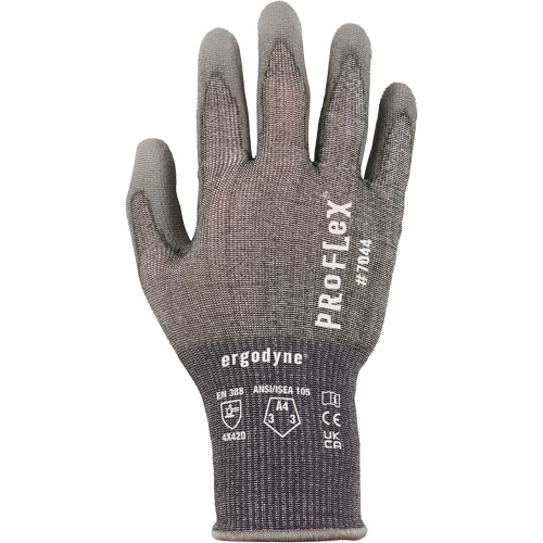 ProFlex 7025 Cut-Resistant Gloves, Size Small, 18 Gauge, Polyurethane Coated, Nylon/HPPE/Spandex Shell, ASTM ANSI Level A2/EN 388 Level B M & M Nord Ouest Inc