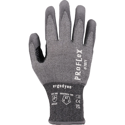 ProFlex 7071 PU Coated Cut-Resistant Gloves, Size Small, 18 Gauge, Polyurethane Coated, HPPE/Tungsten Shell, ASTM ANSI Level A7/EN 388 Level F M & M Nord Ouest Inc