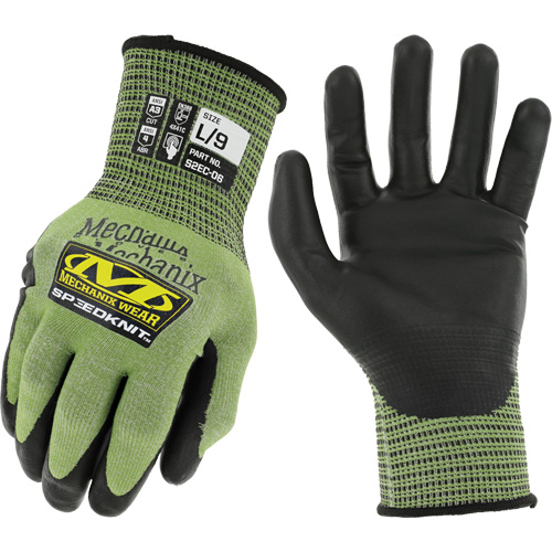 Gants r&eacute;sistants aux coupures SpeeKnit S2EC06, Taille Petit/7, Calibre 18, Rev&ecirc;tement Ur&eacute;thane, Enveloppe en PEHP/Tungst&egrave;ne, ASTM ANSI niveau A4/EN 388 niveau D M & M Nord Ouest Inc