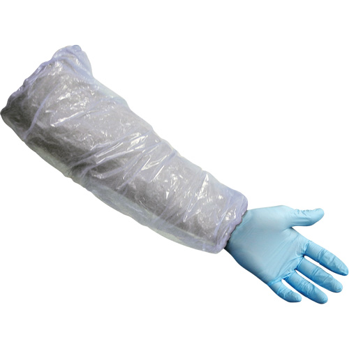 Sleeves, 16" long, Polyethylene, White M & M Nord Ouest Inc