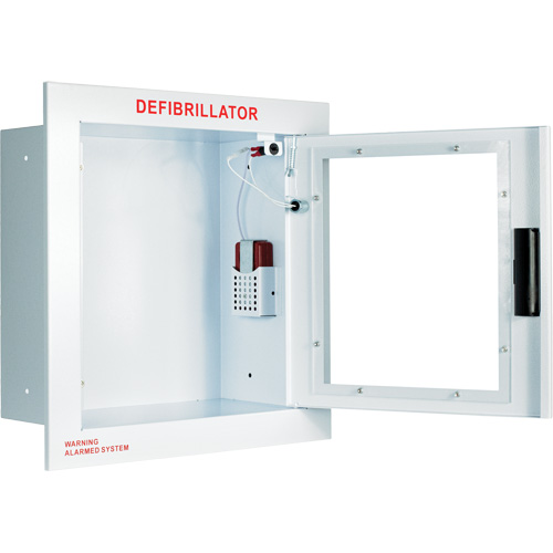 Fully Recessed Large Cabinet with Alarm, Zoll AED Plus&reg;/Zoll AED 3/Cardio-Science/Physio-Control For, Non-Medical M & M Nord Ouest Inc