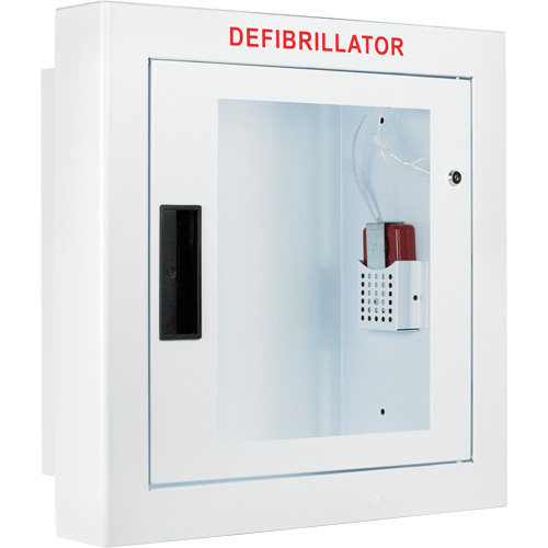 Semi-Recessed Large Cabinet with Alarm, Zoll AED Plus&reg;/Zoll AED 3/Cardio-Science/Physio-Control For, Non-Medical M & M Nord Ouest Inc