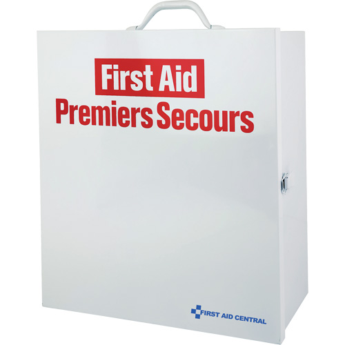 Armoire pour premiers soins SmartCompliance, R&eacute;pond &agrave; la norme CSA Z1220-17 type 2 environnements &agrave; faible risque, Moyen (26-50 travailleurs) M & M Nord Ouest Inc