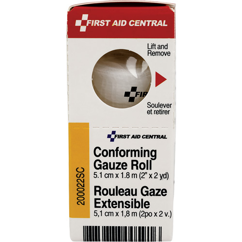 Recharge de bandage en gaze &eacute;tirable et conforme SmartCompliance, Rouleau, 6' lo x 2" la, St&eacute;rile, Dispositif m&eacute;dical Classe 1 M & M Nord Ouest Inc