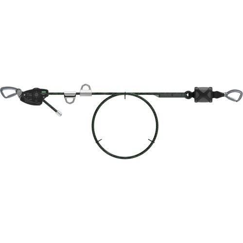 100' Rope Temporary Horizontal Lifeline, Kernmantle M & M Nord Ouest Inc