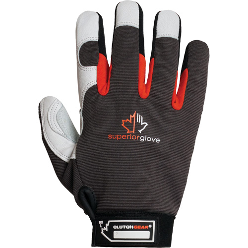 Gants de m&eacute;canicien Clutch Gear Thinsulate, Paume Cuir fleur de ch&egrave;vre/Cuir refendu, Taille Petit/7 M & M Nord Ouest Inc