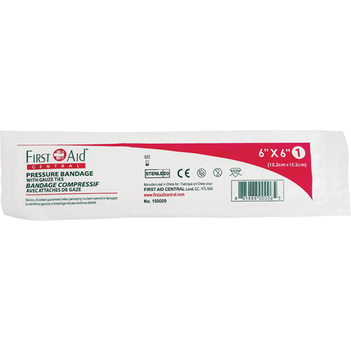 Pansement compressif st&eacute;rile, 6" lo x 6" la M & M Nord Ouest Inc