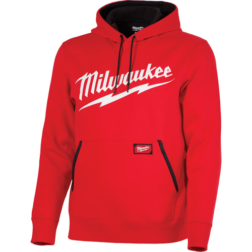 Midweight Pullover Hoodie with Milwaukee&reg; Logo, Men's, Small, Red M & M Nord Ouest Inc