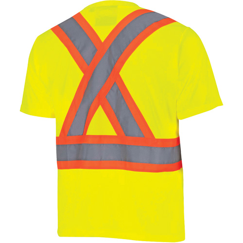 6991 Chandail de s&eacute;curit&eacute; en il-de-perdrix, Polyester, 3T-Grand, Jaune lime haute visibilit&eacute; M & M Nord Ouest Inc