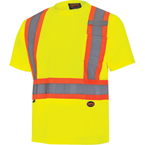 6991 Chandail de s&eacute;curit&eacute; en il-de-perdrix, Polyester, 3T-Grand, Jaune lime haute visibilit&eacute; M & M Nord Ouest Inc