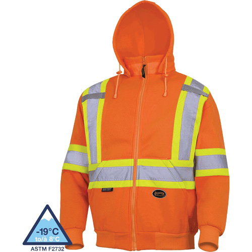 6924 Hoodie, Small, High Visibility Orange M & M Nord Ouest Inc