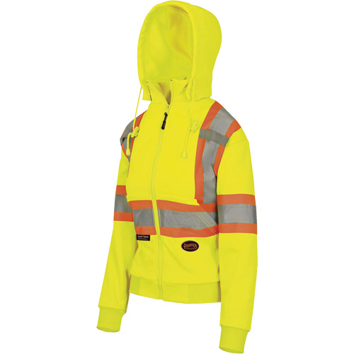 6925W Women's Zip Style Hoodie, X-Small, High Visibility Yellow M & M Nord Ouest Inc