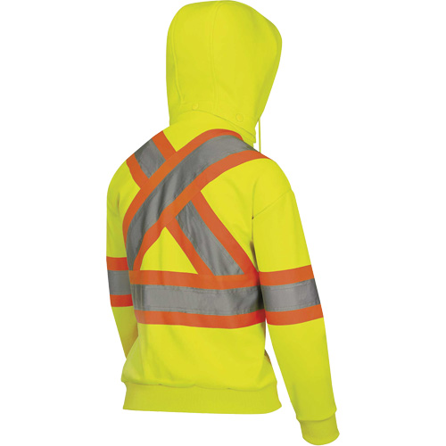6925W Women's Zip Style Hoodie, X-Small, High Visibility Yellow M & M Nord Ouest Inc