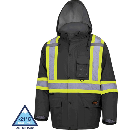 5031BK Manteau de s&eacute;curit&eacute; matelass&eacute; imperm&eacute;able, Noir, Petit M & M Nord Ouest Inc