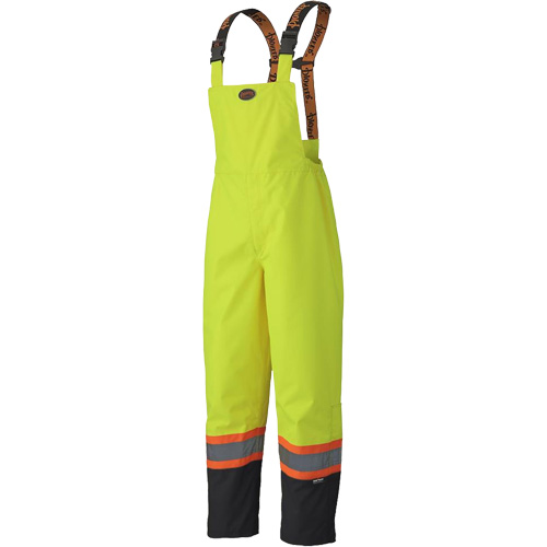 5405 300D Trilobal Ripstop Waterproof Bib Pants, Polyester, X-Small, High Visibility Lime-Yellow M & M Nord Ouest Inc