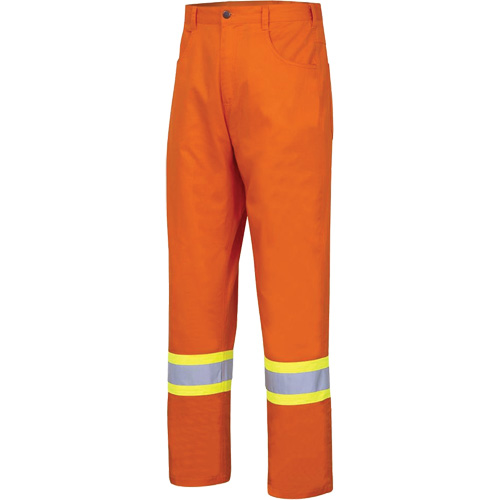 4461 Ultra-Cool Safety Pants, Cotton, 32, High Visibility Orange M & M Nord Ouest Inc