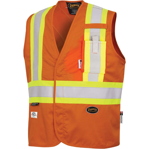 7728 FR-Tech&reg; Flame-Resistant Arc Safety Vest, Small, High Visibility Orange, 10 cal/cm² M & M Nord Ouest Inc