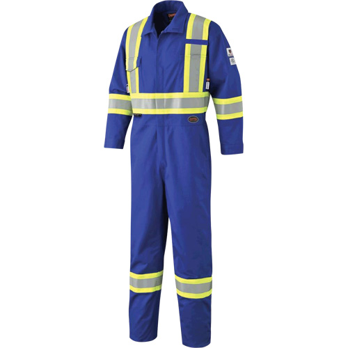 7704 FR-Tech&reg; High-Visibility Coveralls, Size 42, Royal Blue, 10 cal/cm²/9.7 cal/cm² M & M Nord Ouest Inc