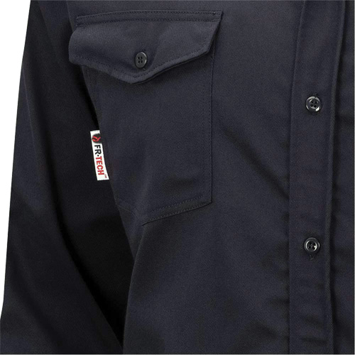 7742 Chemise de s&eacute;curit&eacute; ignifug&eacute;e FR-Tech, Petit, Bleu marin M & M Nord Ouest Inc