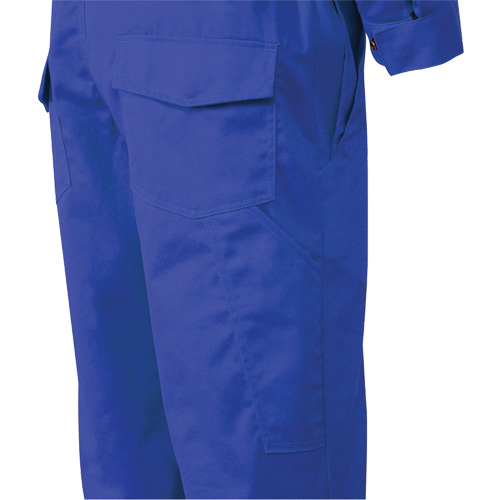 7706T Combinaison ignifuge FR-Tech avec fermetures &agrave; glissi&egrave;re aux jambes, Taille 40 (grand taille), Bleu royal, 9,7 cal/cm² M & M Nord Ouest Inc