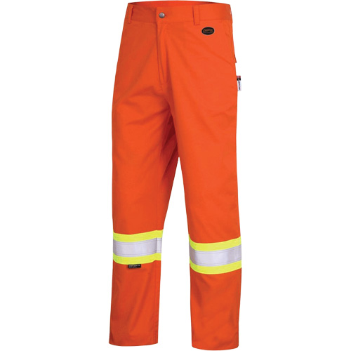 7763 Pantalon de s&eacute;curit&eacute; haute visibilit&eacute; r&eacute;sistant aux arcs &eacute;lectriques FR-Tech 88/12, 38, x 30, Orange haute visibilit&eacute;, 9,7 cal/cm² M & M Nord Ouest Inc