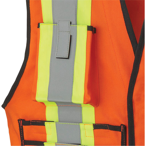 7732 Veste d'arpenteur ignifuge et r&eacute;sistant aux arcs &eacute;lectriques FR-Tech, Petit, Orange haute visibilit&eacute;, 9,7 cal/cm² M & M Nord Ouest Inc