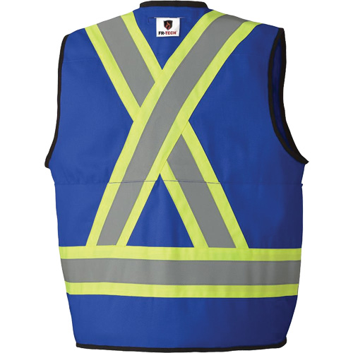 7733 Veste d'arpenteur ignifuge et r&eacute;sistant aux arcs &eacute;lectriques FR-Tech, Petit, Bleu royal, 9,7 cal/cm² M & M Nord Ouest Inc