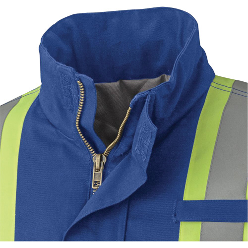 5523 Manteau de s&eacute;curit&eacute; ignifuge, Petit, Bleu royal, 58 cal/cm² M & M Nord Ouest Inc