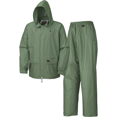 583 Rain Suit, Polyester/PVC, Small, Green M & M Nord Ouest Inc