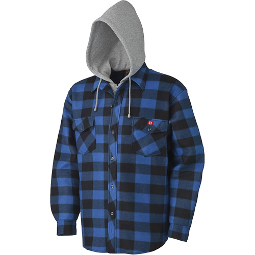 415SS Quilted Hooded Shirt, Men's, Small, Multi-Colour M & M Nord Ouest Inc