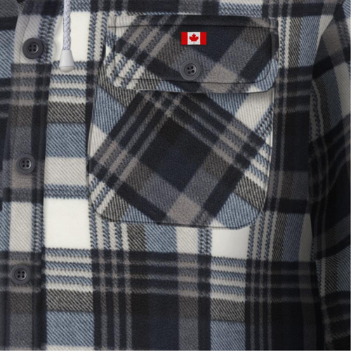 415BG Chemise &agrave; capuche matelass&eacute;e, Hommes, T-petit, Multicolore M & M Nord Ouest Inc