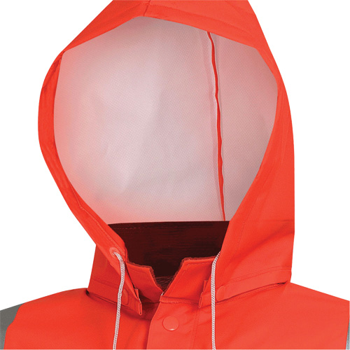 576J Veste de pluie ignifuge haute visibilit&eacute;, Petit, Orange haute visibilit&eacute; M & M Nord Ouest Inc