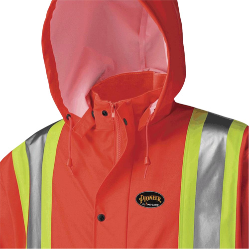 5896 Manteau long imperm&eacute;able et ignifuge, Petit, Orange haute visibilit&eacute; M & M Nord Ouest Inc