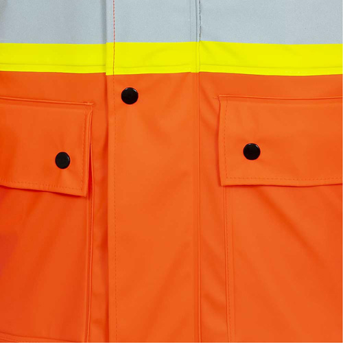 5892PKT High-Visibility FR Waterproof Safety Jacket, X-Small, High Visibility Orange M & M Nord Ouest Inc
