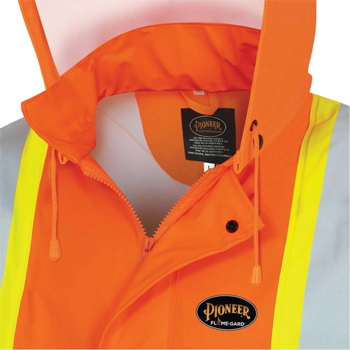 5892PKT High-Visibility FR Waterproof Safety Jacket, X-Small, High Visibility Orange M & M Nord Ouest Inc