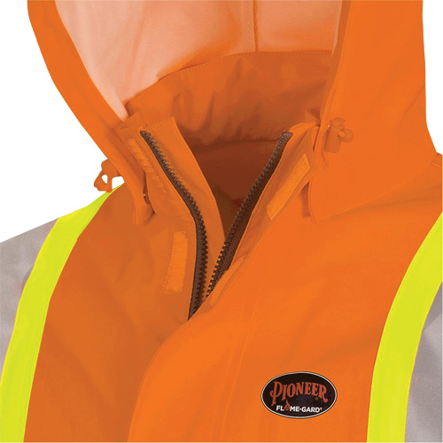 5880 Manteau de pluie ignifuge et protection contre les &eacute;clats d'arc &eacute;lectrique, T-petit, Orange haute visibilit&eacute;, 10 cal/cm² M & M Nord Ouest Inc