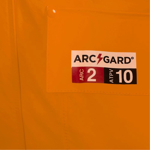 5880 Manteau de pluie ignifuge et protection contre les &eacute;clats d'arc &eacute;lectrique, T-petit, Orange haute visibilit&eacute;, 10 cal/cm² M & M Nord Ouest Inc