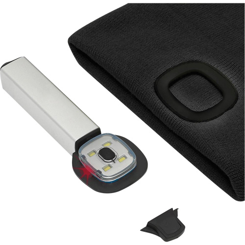 5678 Knit Toque with LED Headlight, Fleece Lining, One Size, Black M & M Nord Ouest Inc