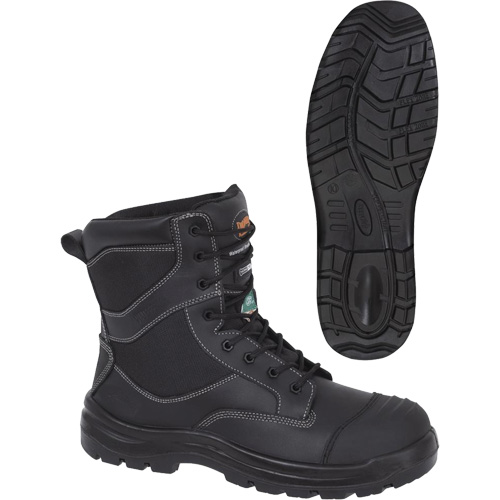 1050 Black Composite Safety Work Boots, Leather, Size 14, Impermeable M & M Nord Ouest Inc