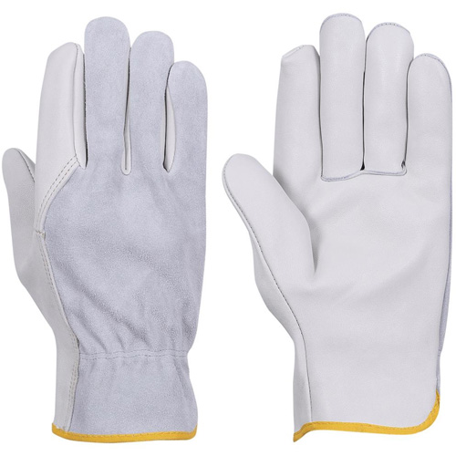 535G Gants de chauffeur beige, Petit, Paume en Cuir fleur de vache M & M Nord Ouest Inc