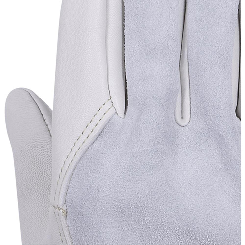 535G Gants de chauffeur beige, Petit, Paume en Cuir fleur de vache M & M Nord Ouest Inc