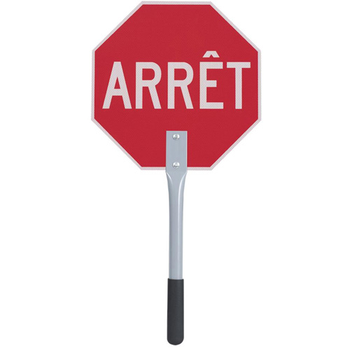 Traffic Stop/Slow Paddle - French M & M Nord Ouest Inc